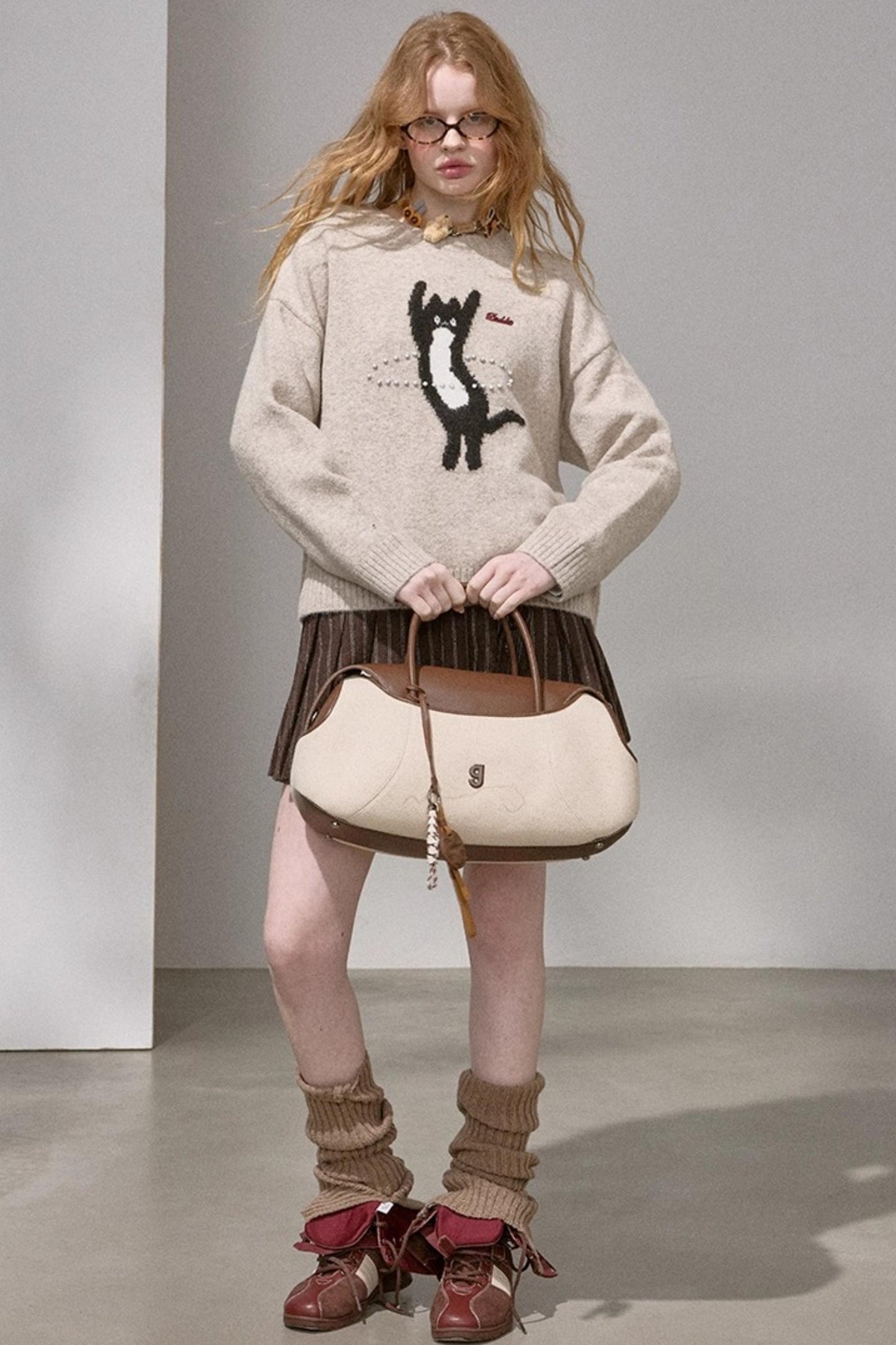 Laser Beaded Knitted Sweater