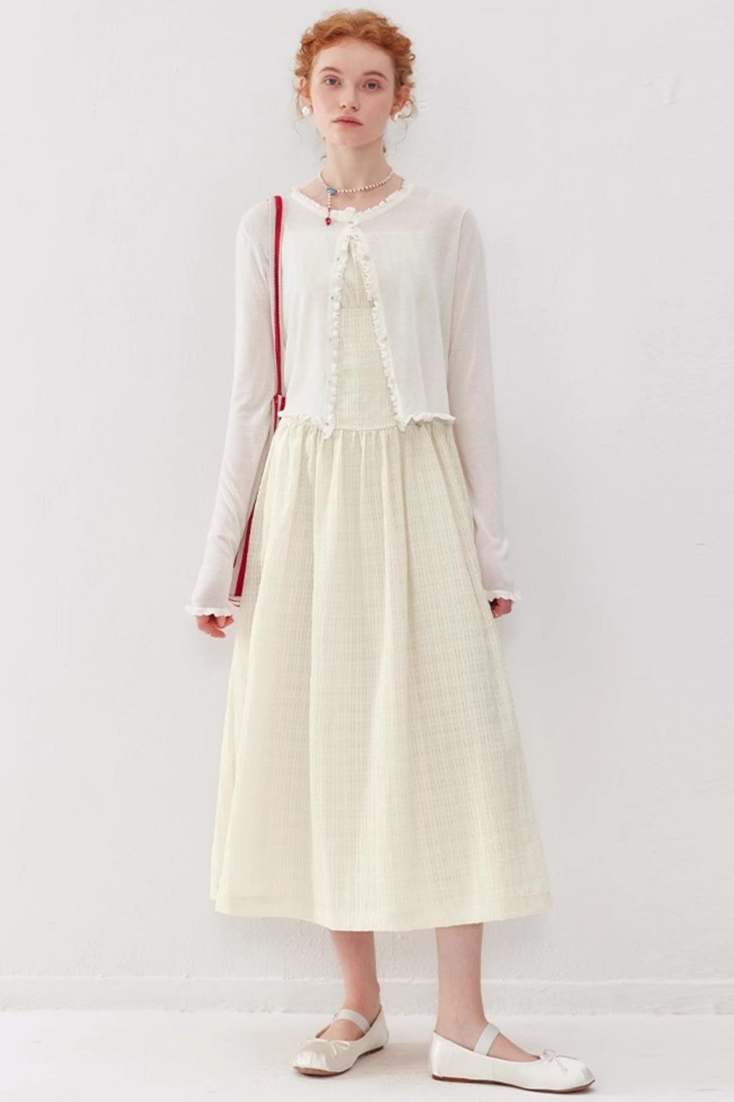 Halter Mullet Dress Cardigan Set-Up