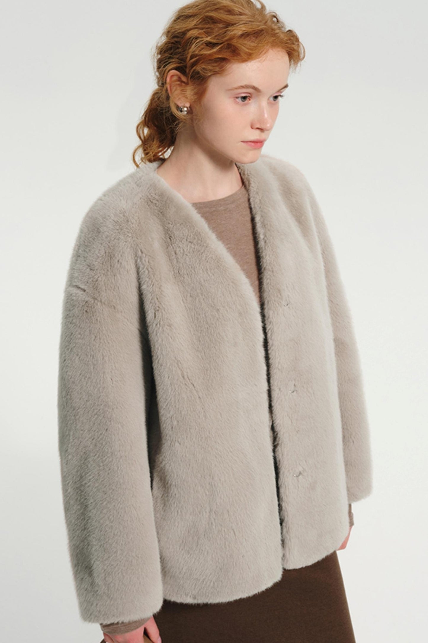 Premium Imitation Mink Fur Thermal Coat