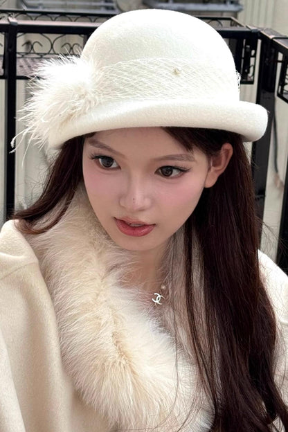 Feather Wool Felt Hat