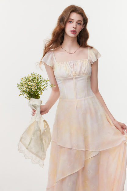 Summer Irregular Waist Skirt Dress