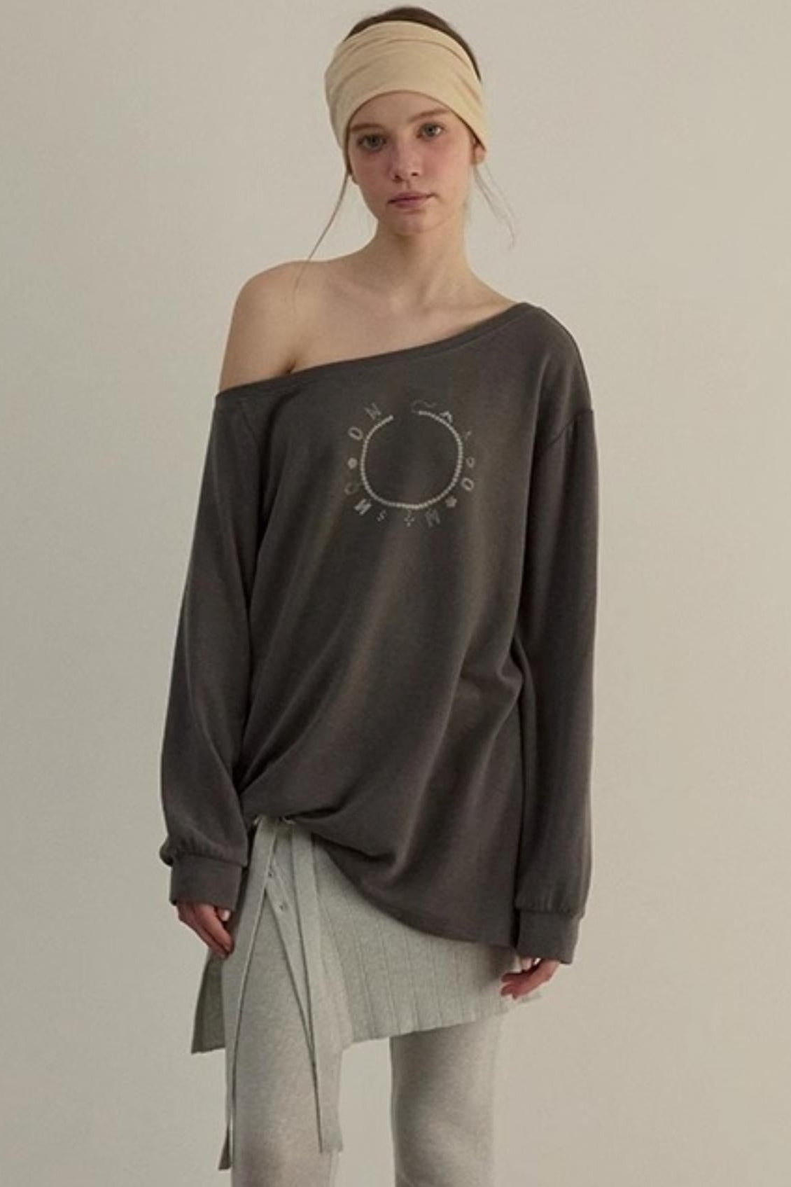 Personalized Slouchy Tie Sweatshirt