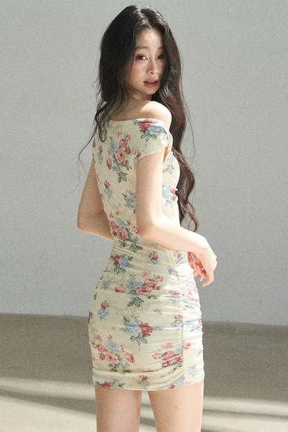 Floral Off-Shoulder Summer Dress Set-Up
