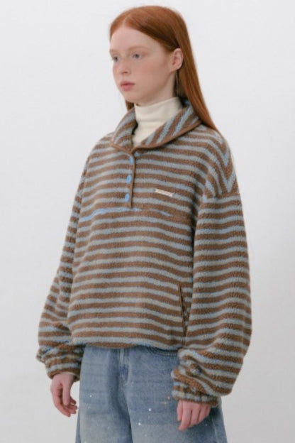 Striped Lambswool Sweater Top
