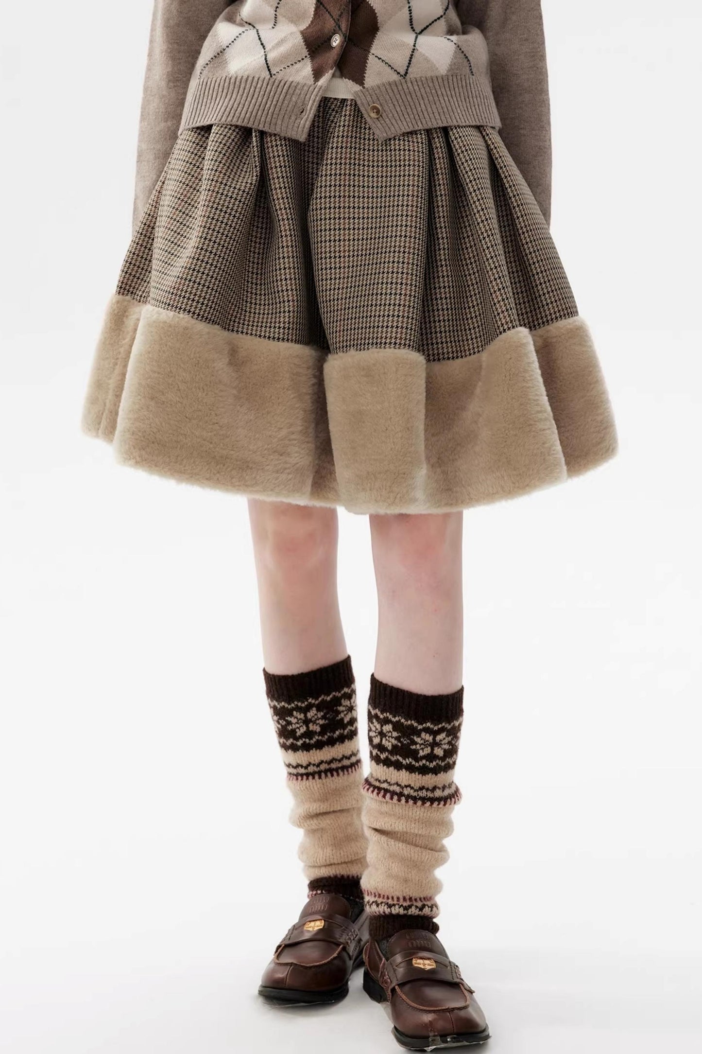 Sky Island Houndstooth Skirt