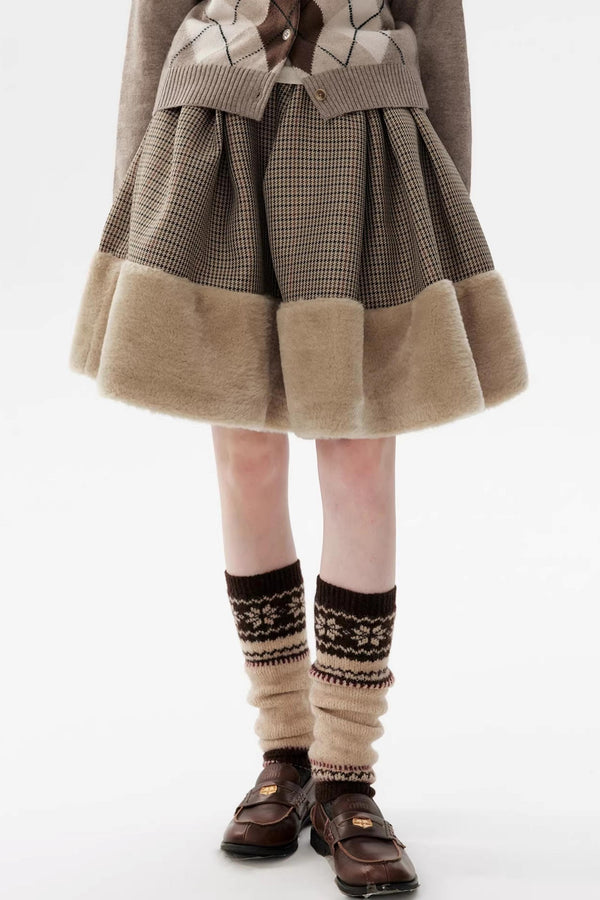Sky Island Houndstooth Skirt