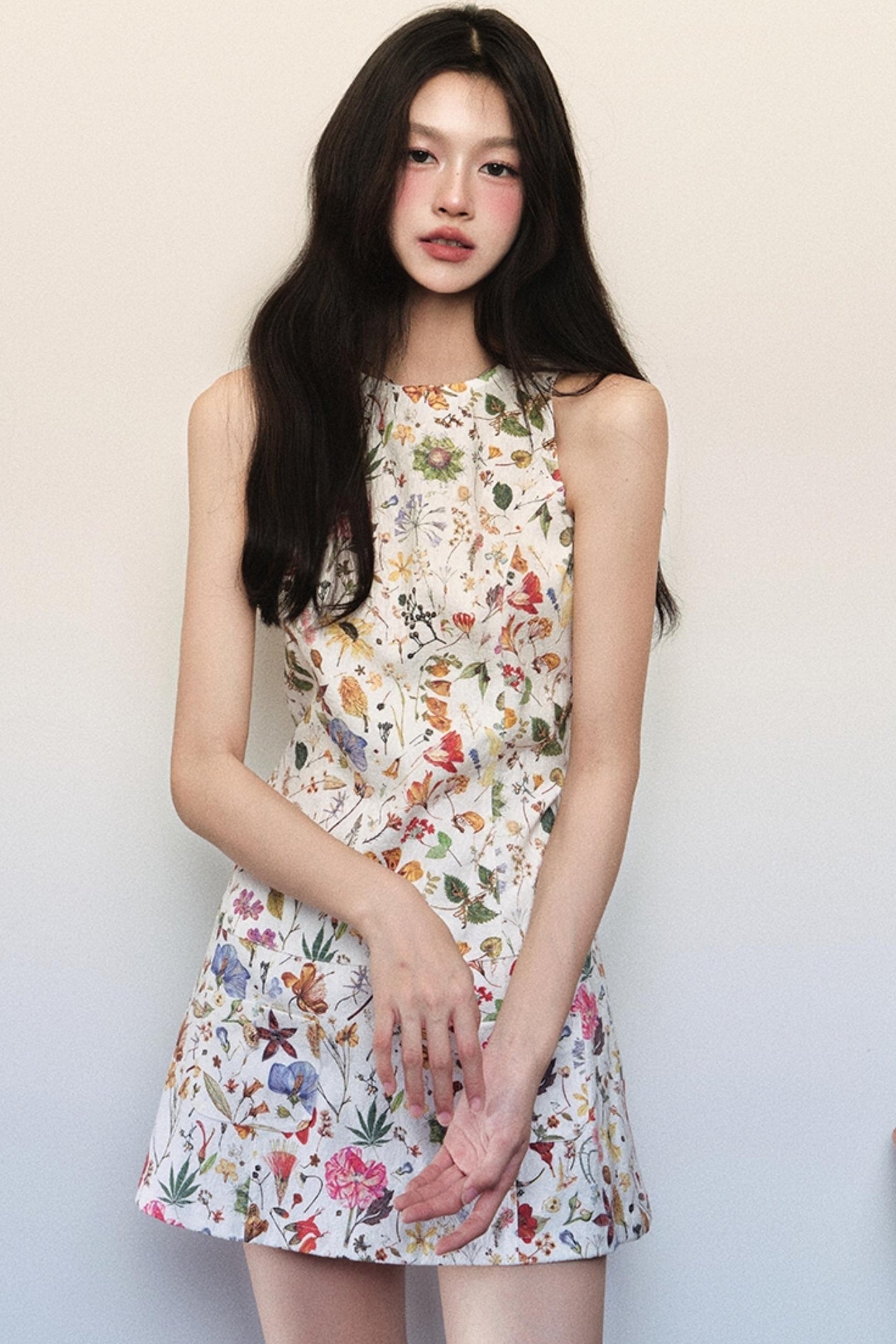 Wind Flower Sleeveless Dress