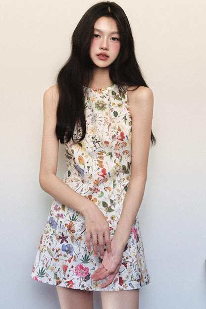 Wind Flower Sleeveless Dress