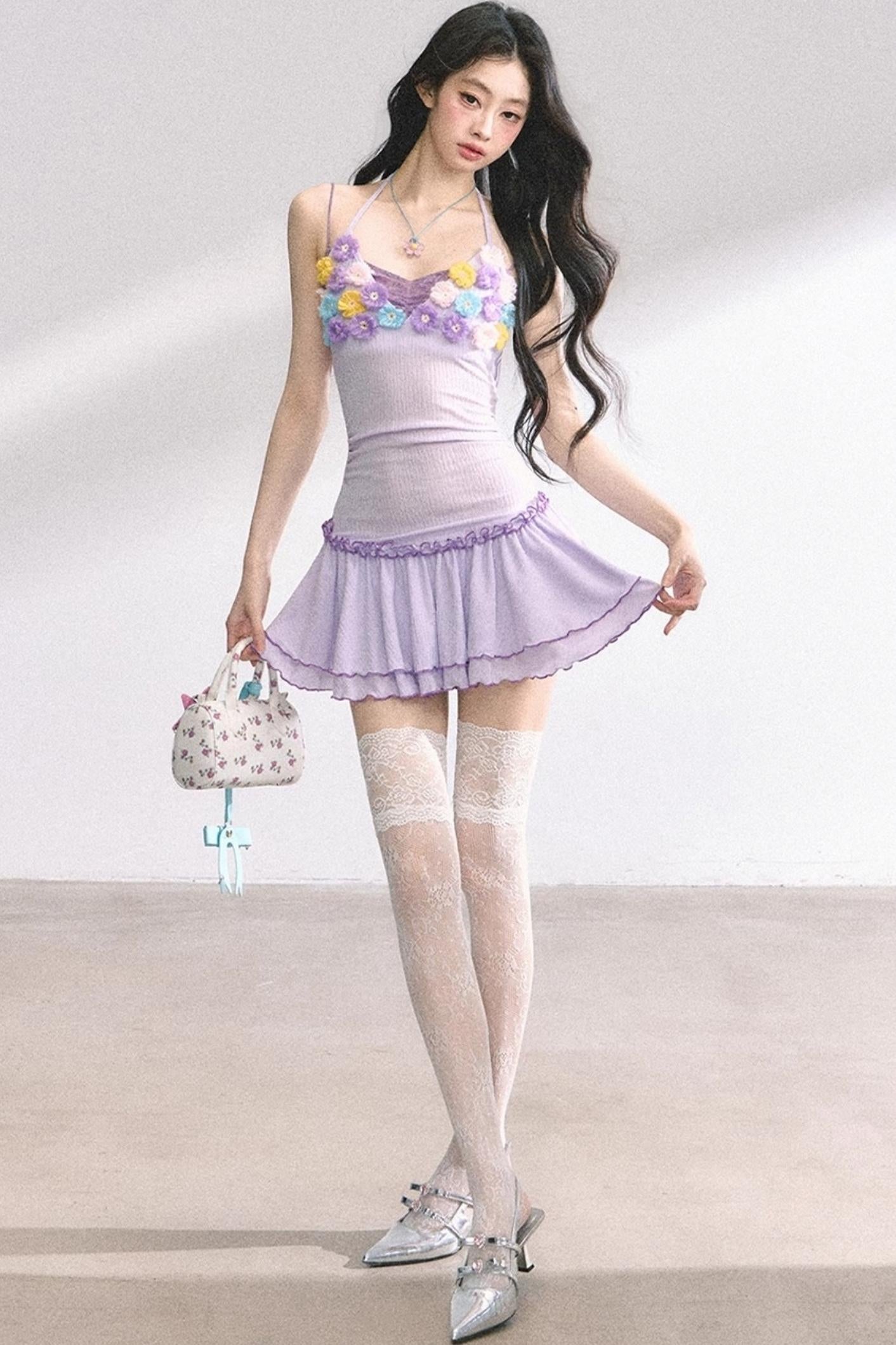 Floral One-Shoulder Summer Dress