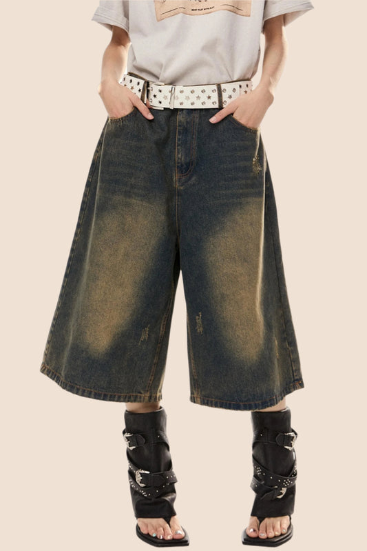 Vintage Blue Wide-Leg Jeans