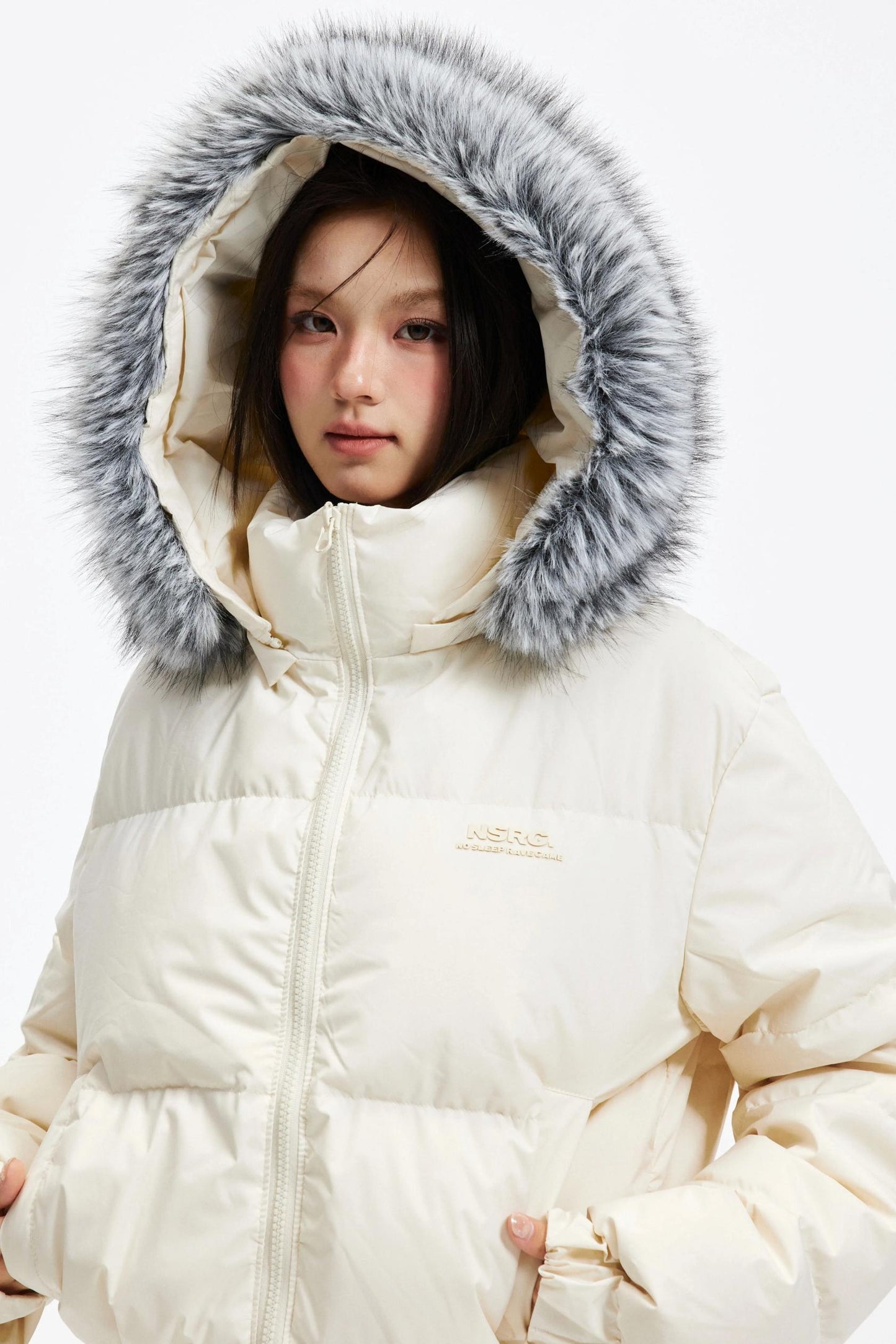 Hooded Fur Collar Down Jacket
