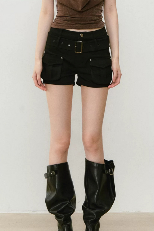 Three-Dimensional Pocket Cargo Shorts