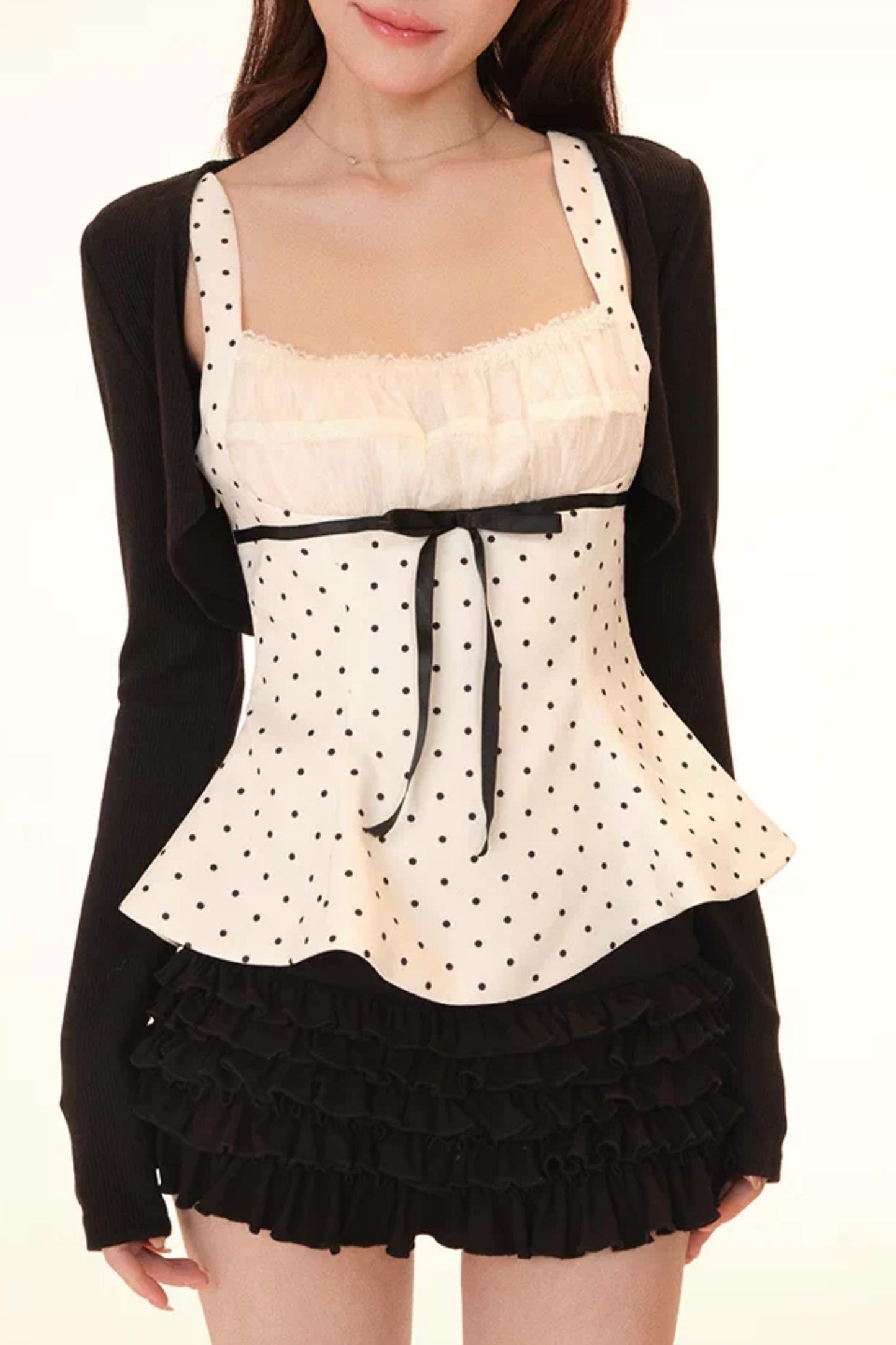 Polka Dot Cami Tiered Set-Up
