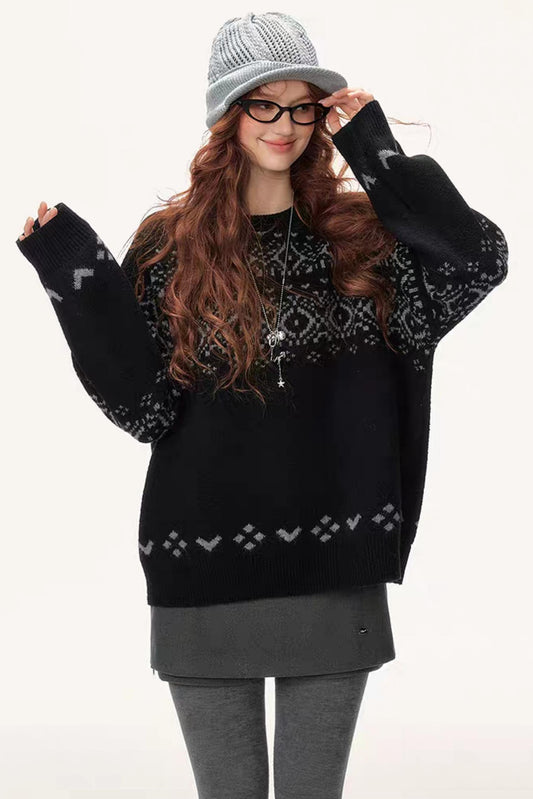 Lazy Wind Vintage Sweater Top