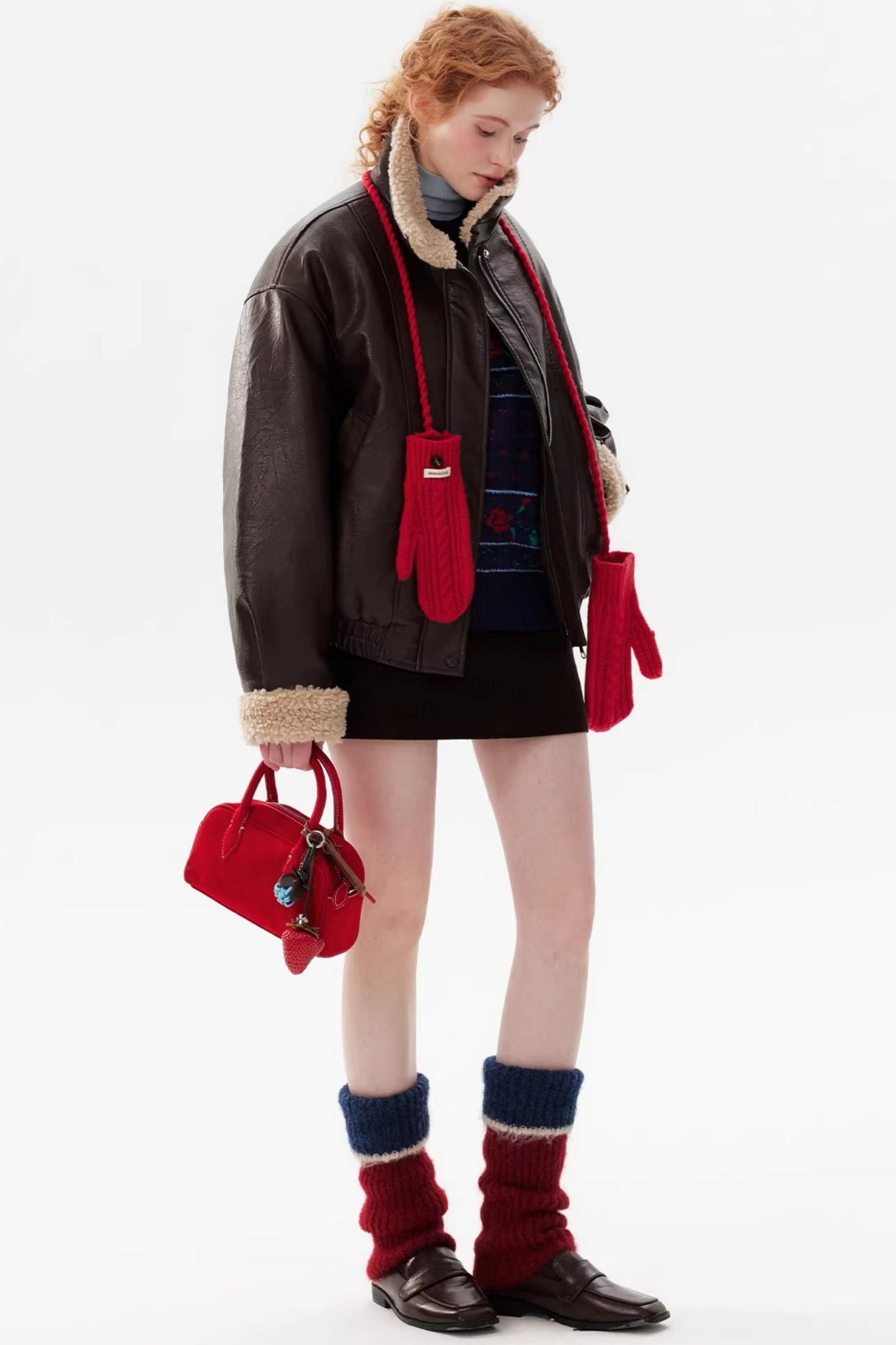 Color-Block Wool Socks