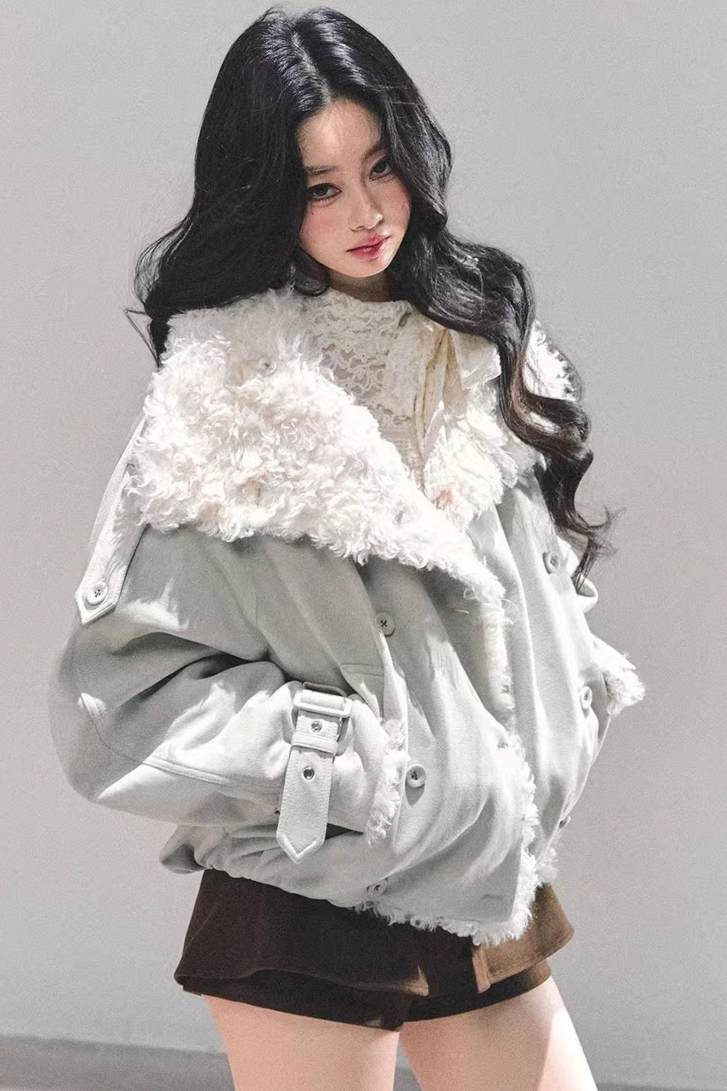 Black and White Lace Top