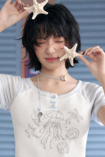 Striped Patchwork Tee