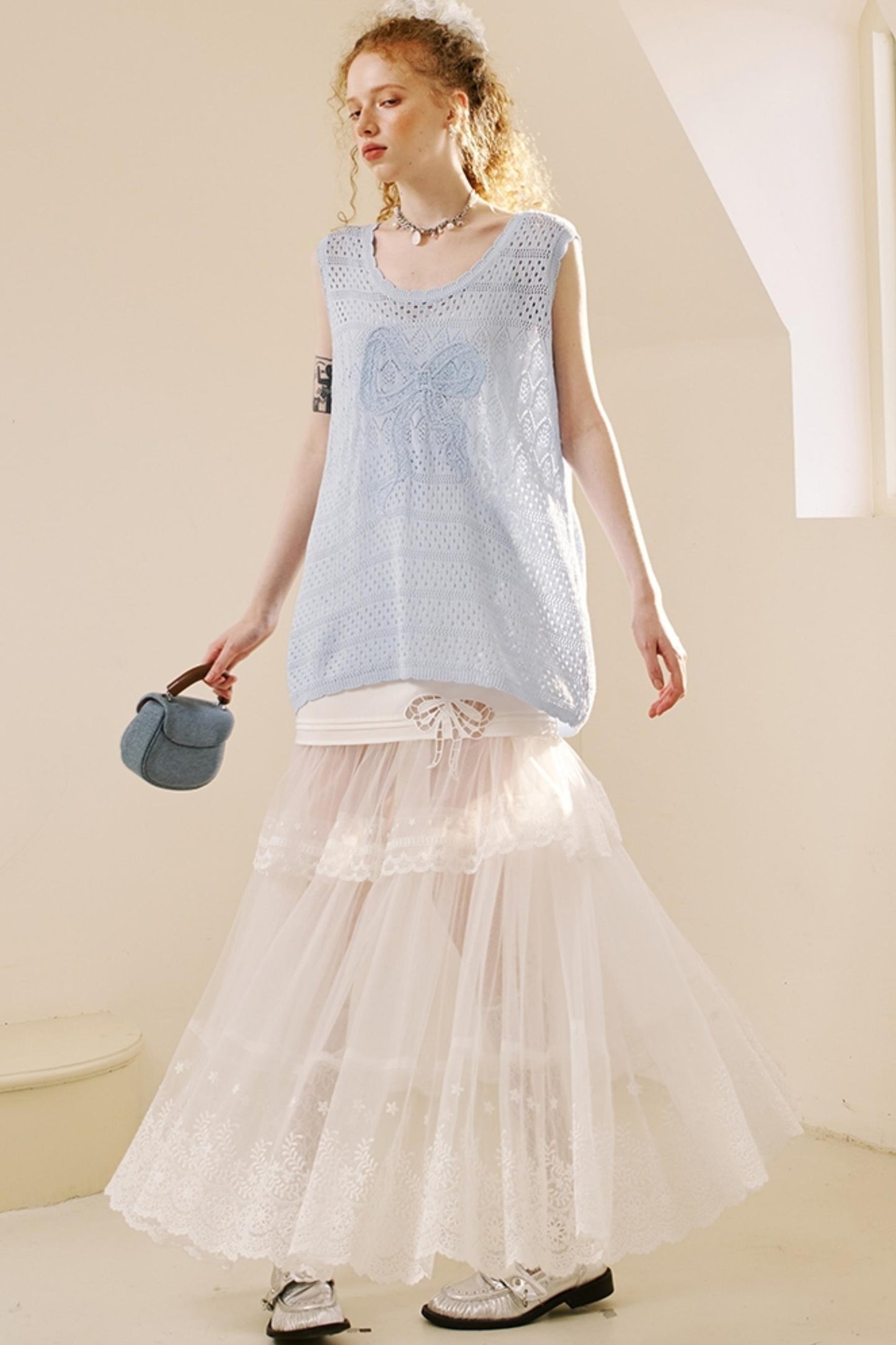 Chic Crochet Knit Top