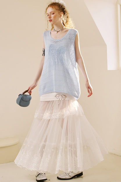 Chic Crochet Knit Top