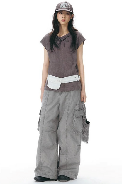 Vintage Embroidered Cargo Pants