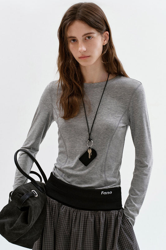 Versatile Slim Long-Sleeve Top