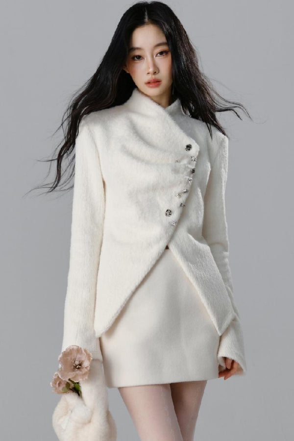 후리 아일랜드 블레이저 스커트 세트업 