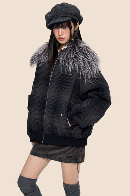 Shawl Plaid Cotton Jacket