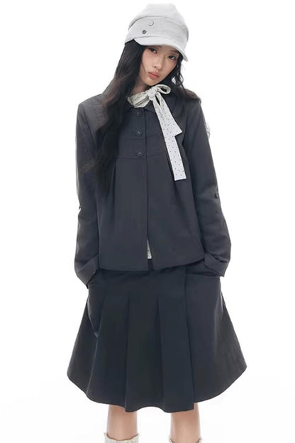 Tie-Neck Slim-Fit Blouse