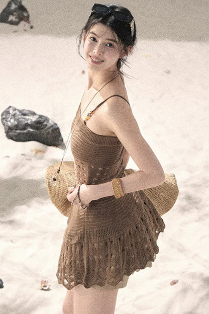 Knitted Hollow-Out Summer Top