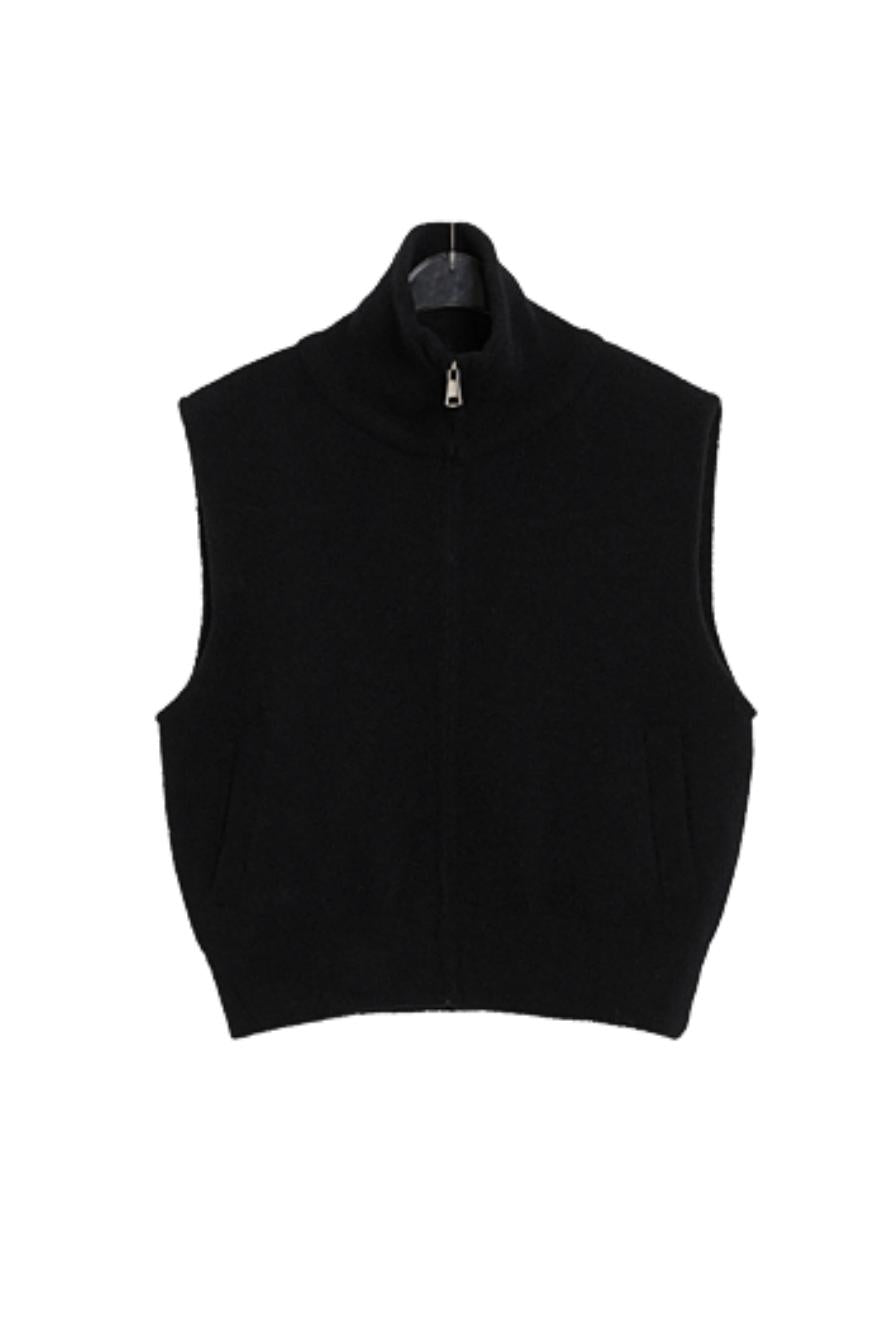 American Zip Stand Collar Vest