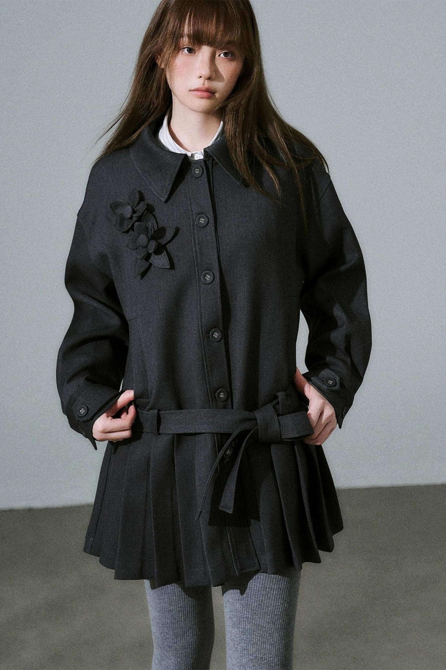 Forest Tencel Wool Trench Coat