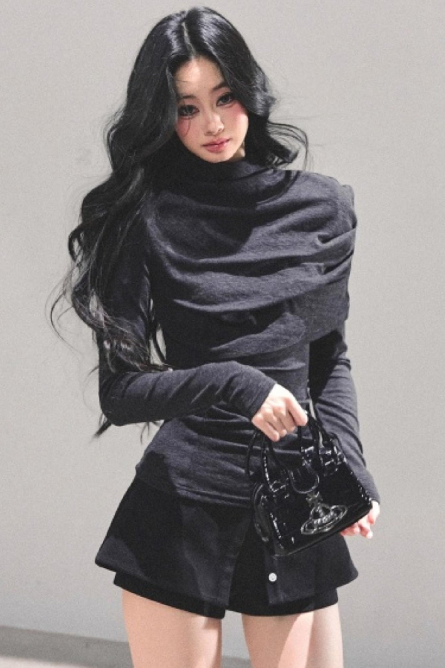 Silent Echoes Gray Top