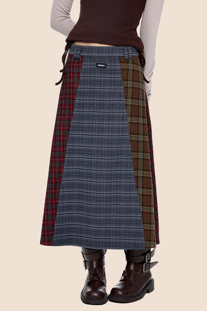 Autumn Drape Midi Skirt