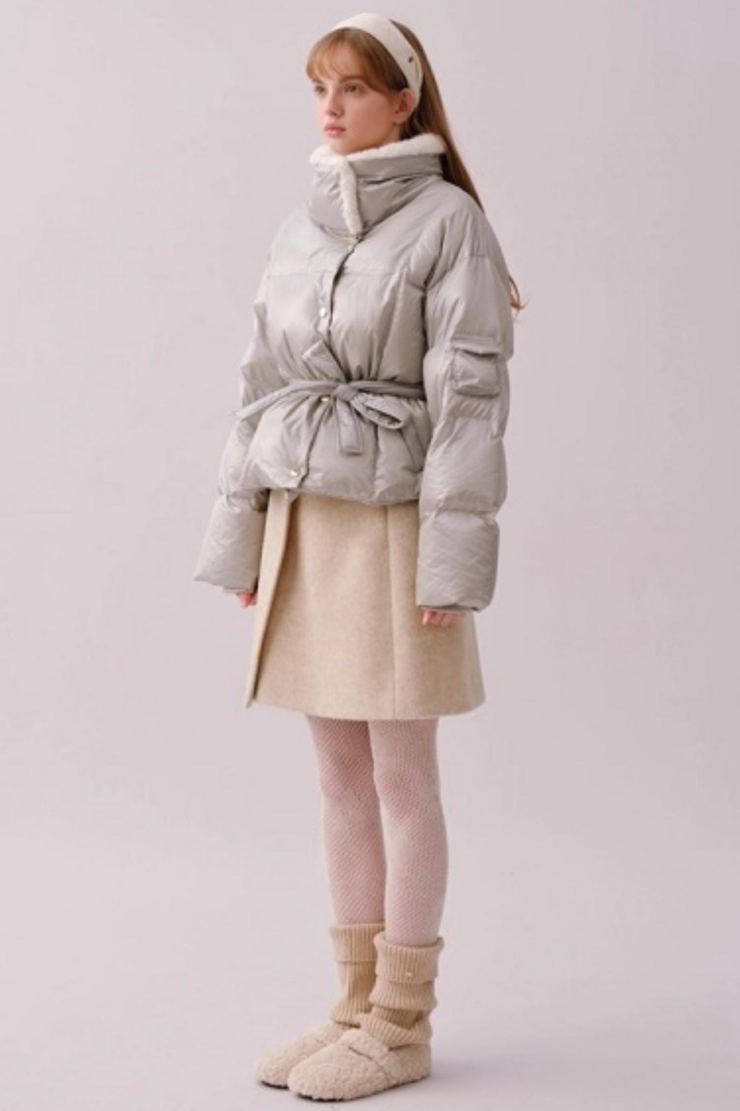 Heavy Woolen Patchwork Skirt