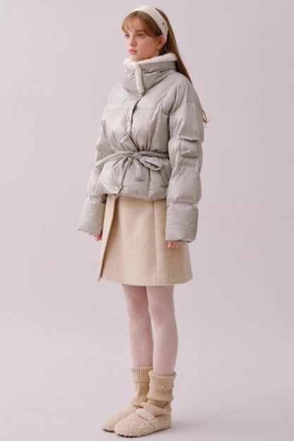 Heavy Woolen Patchwork Skirt