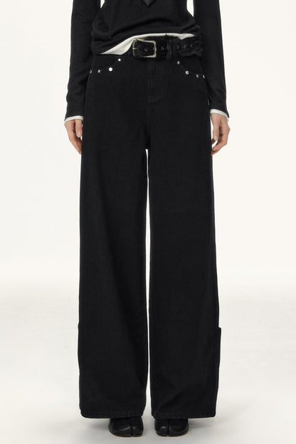 Metallic Stud Womens Jeans Pants