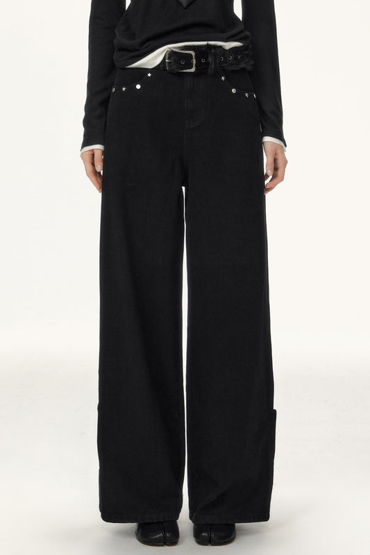 Metallic Stud Womens Jeans Pants