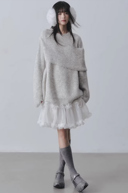 Three-Dimensional Lace Skirt
