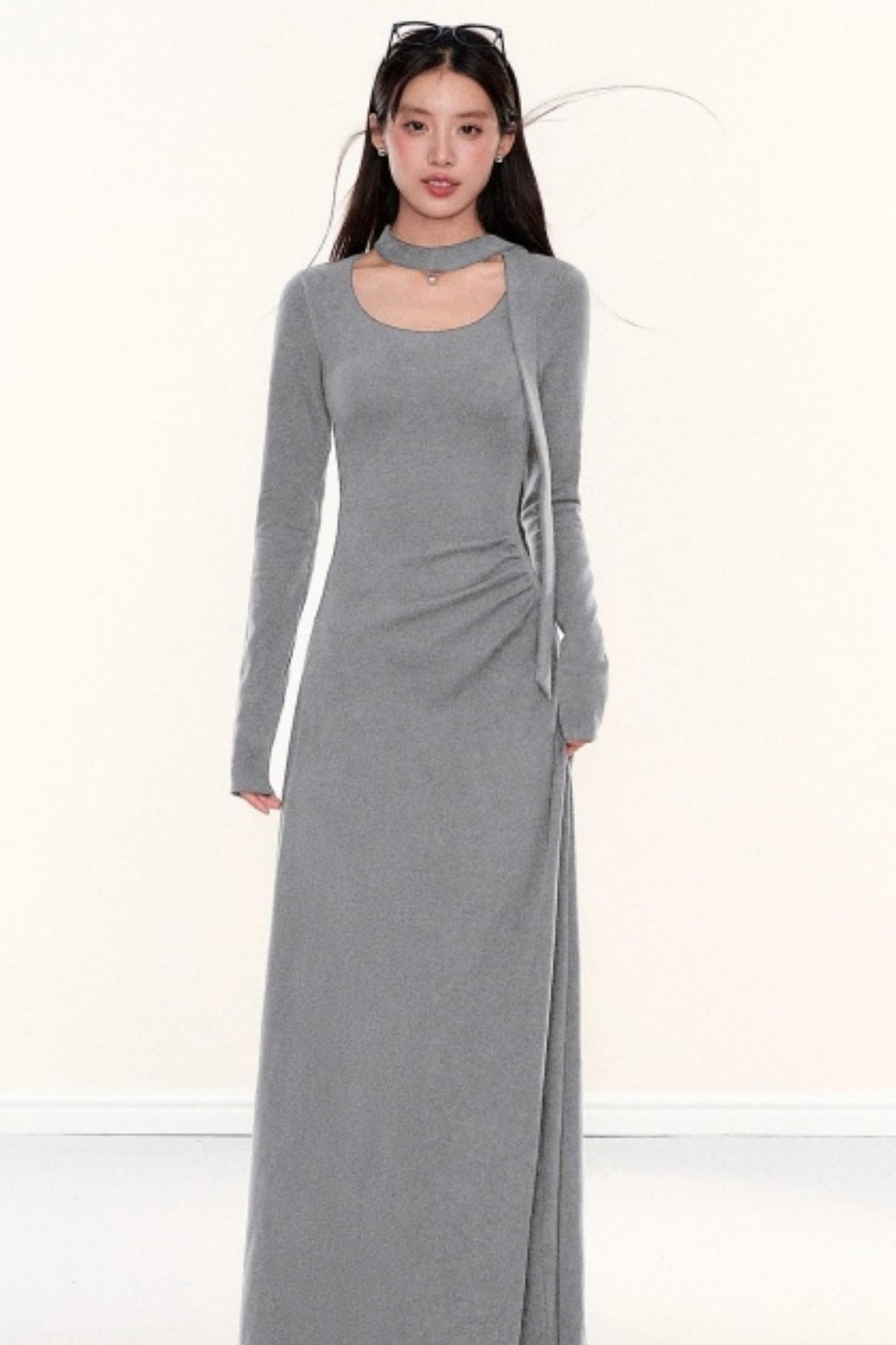 Knitted Ribbon Bodycon Slimming Dress