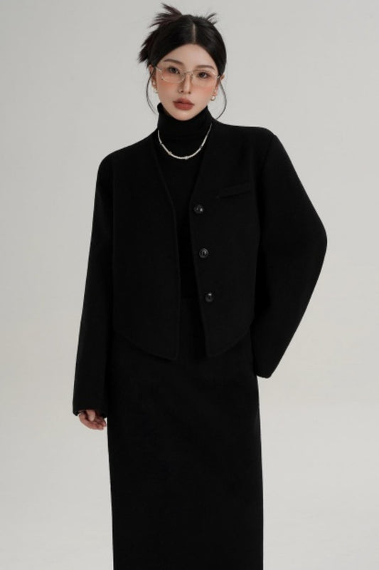 Double-Sided Woolen Coat