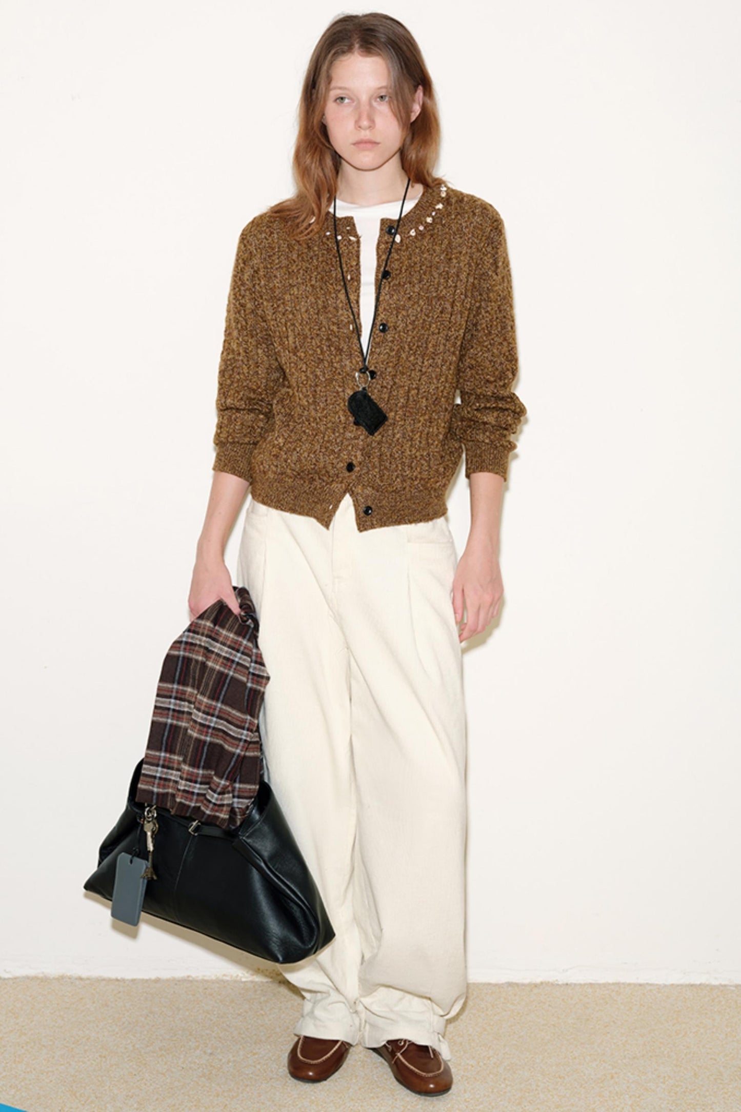 Floral Yarn Knitted Cardigan