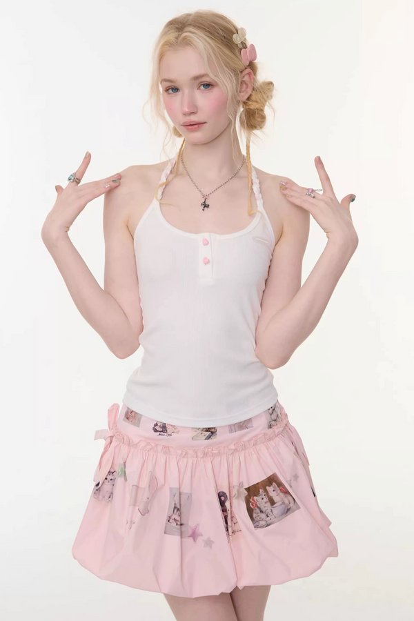 Twist Braid Halter Top
