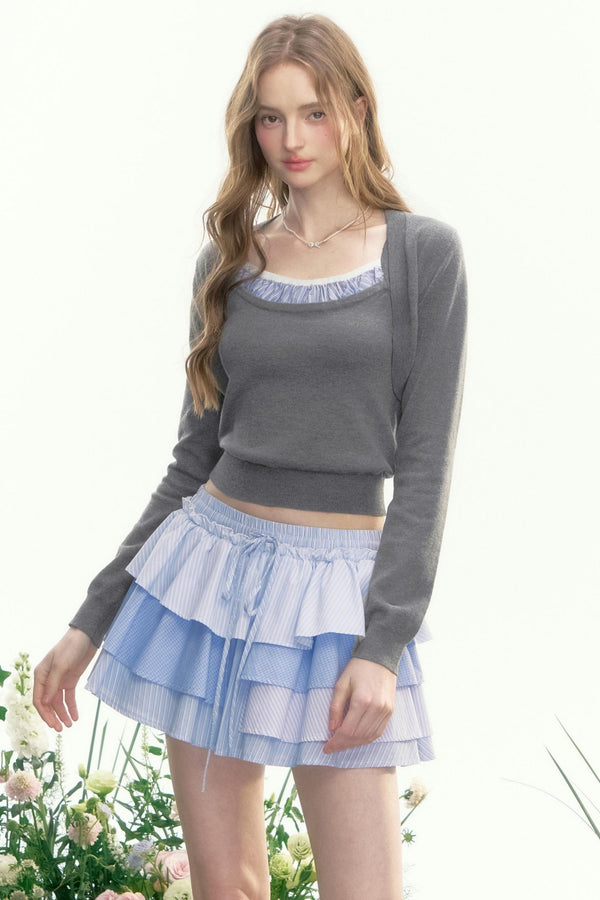 Wisteria Valley Retro Knit Top Set-Up