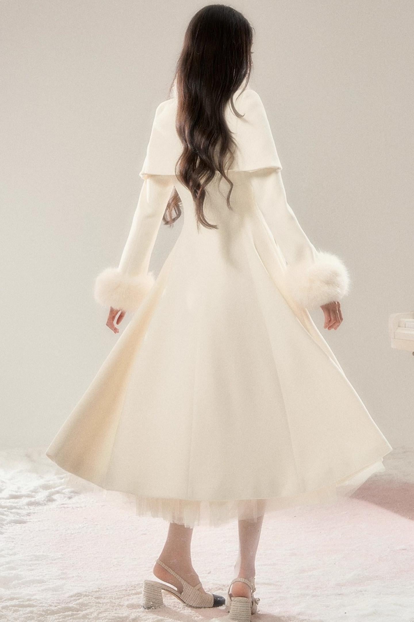 Handwritten Moonlight Wool Coat