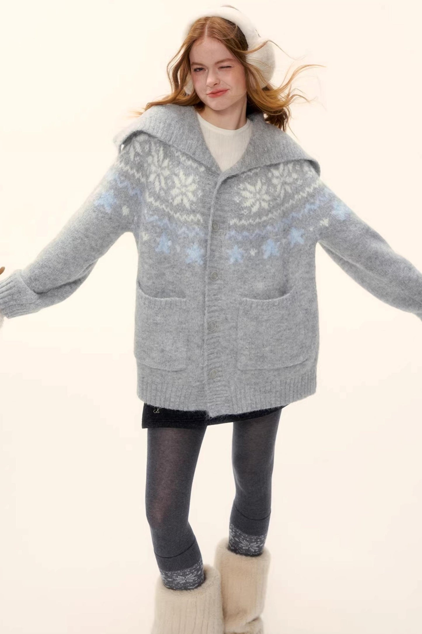 Wool Blend Fair Isle Jacket