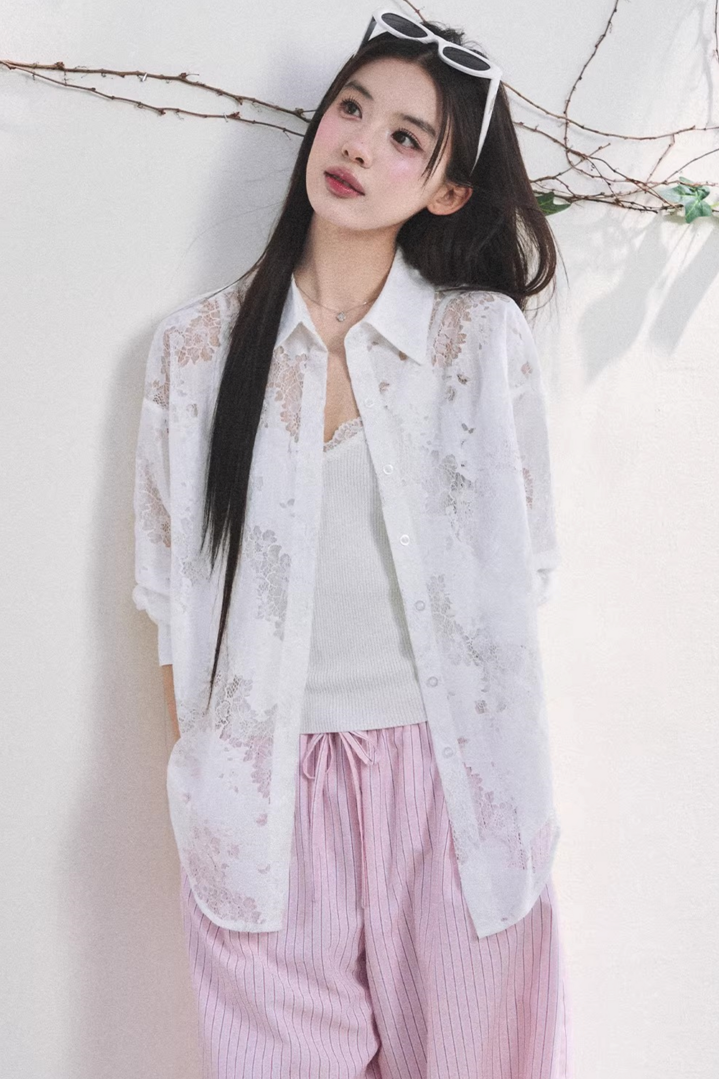 French Love Lace Shirt