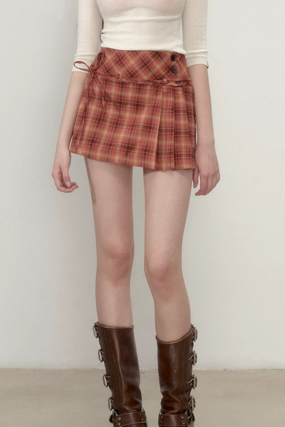 Pleated Bow-Tie Skirt