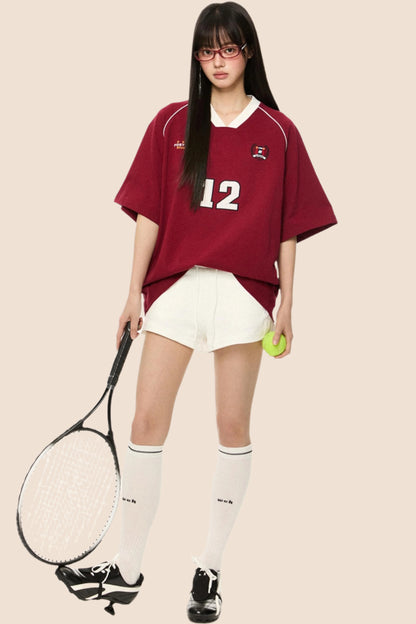 White High-Waist Hot Pants