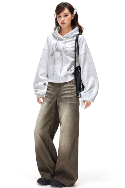 Retro Washed Corduroy Pants