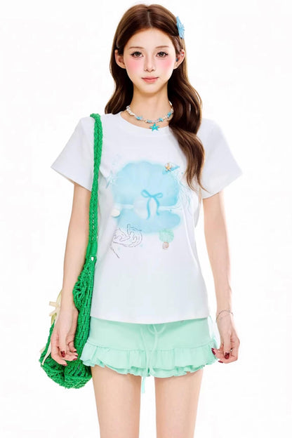 Dopamine Shell Print Top